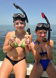 Awesome Scallop Adventure for the Kiddo's. Gotta love the Nature Coast. #discovercrystalriver #Pathfinder Boats #livingthedream