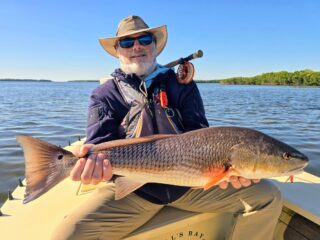 Good times chasing redfish on fly with Duane who made the trip down from Minnesota. #orvisflyfishing #orvisendorsed #discovercrystalriver
